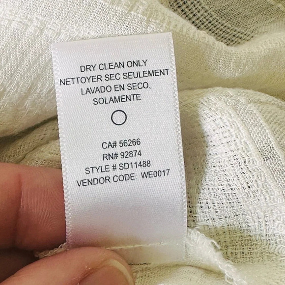 Splendid Sandbar Stripe Lace Up Dress in Natural - Size M - Picture 12 of 12